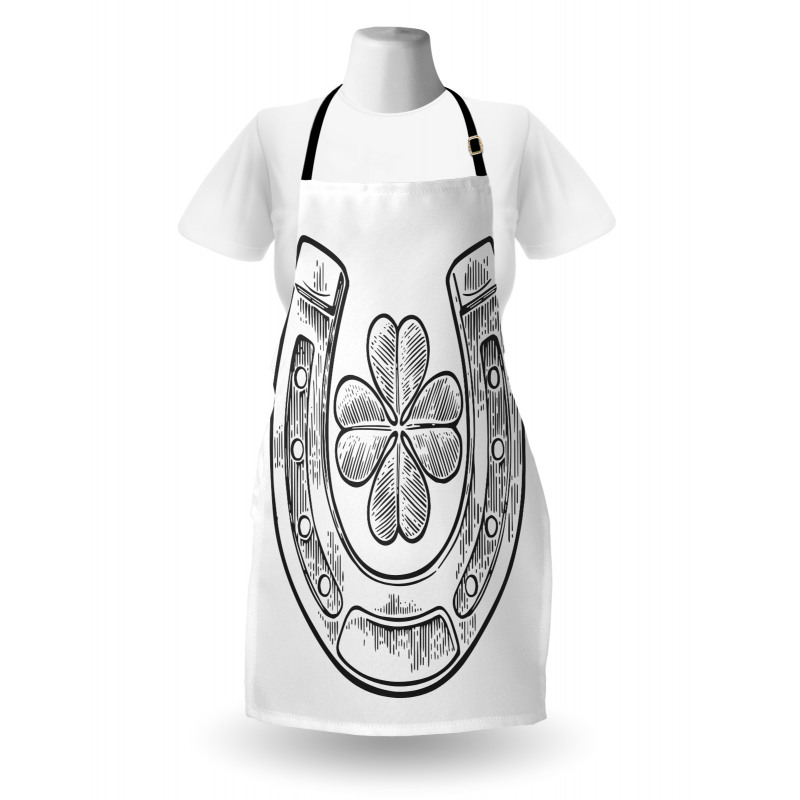 Shamrock and Horseshoe Image Apron