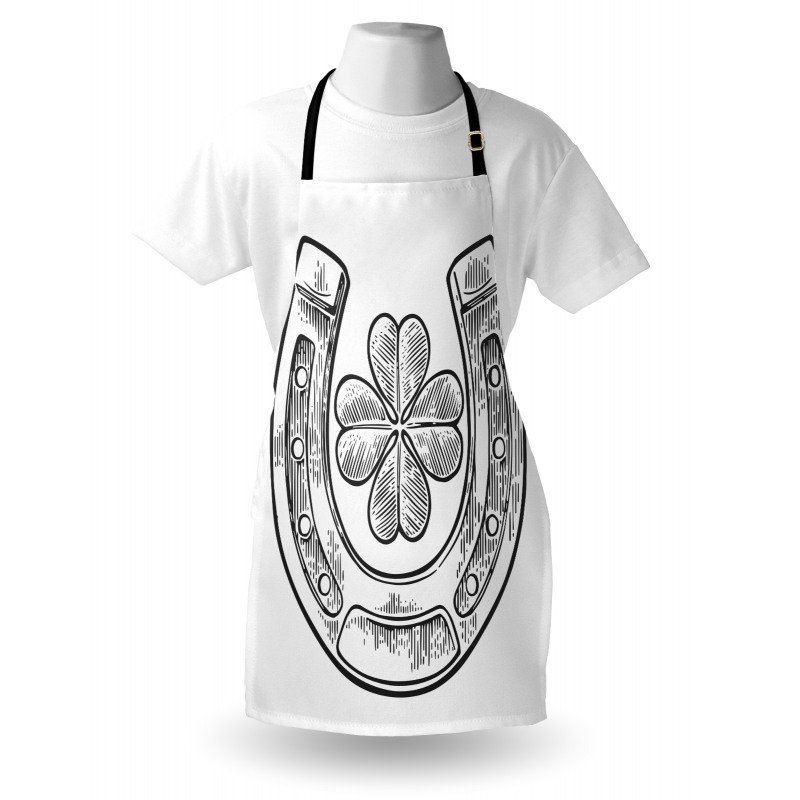 Shamrock and Horseshoe Image Apron