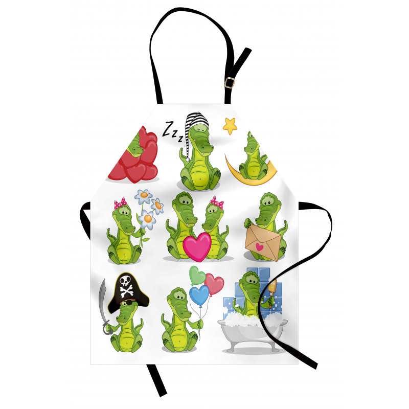 Characters in Action Apron