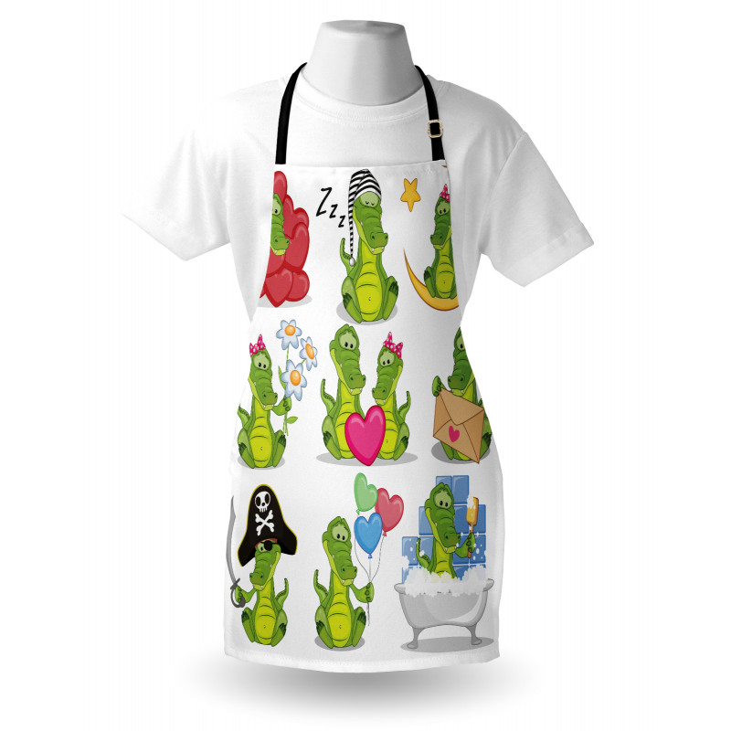 Characters in Action Apron