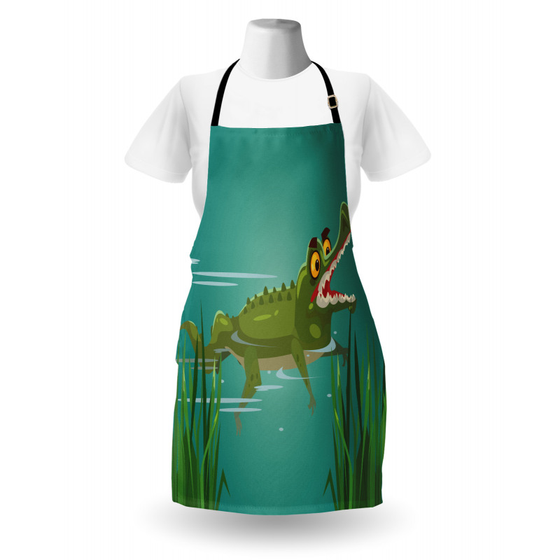 Cartoon in a Lake Apron