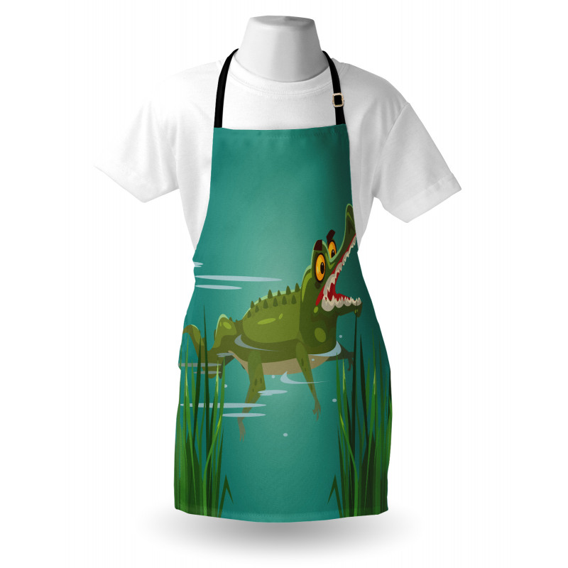 Cartoon in a Lake Apron