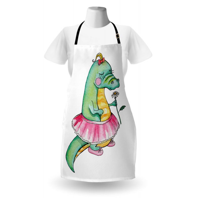 Watercolor Style Female Apron