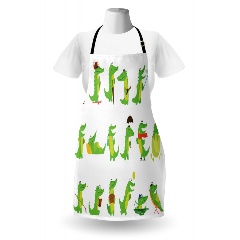 Group of Funny Animals Apron