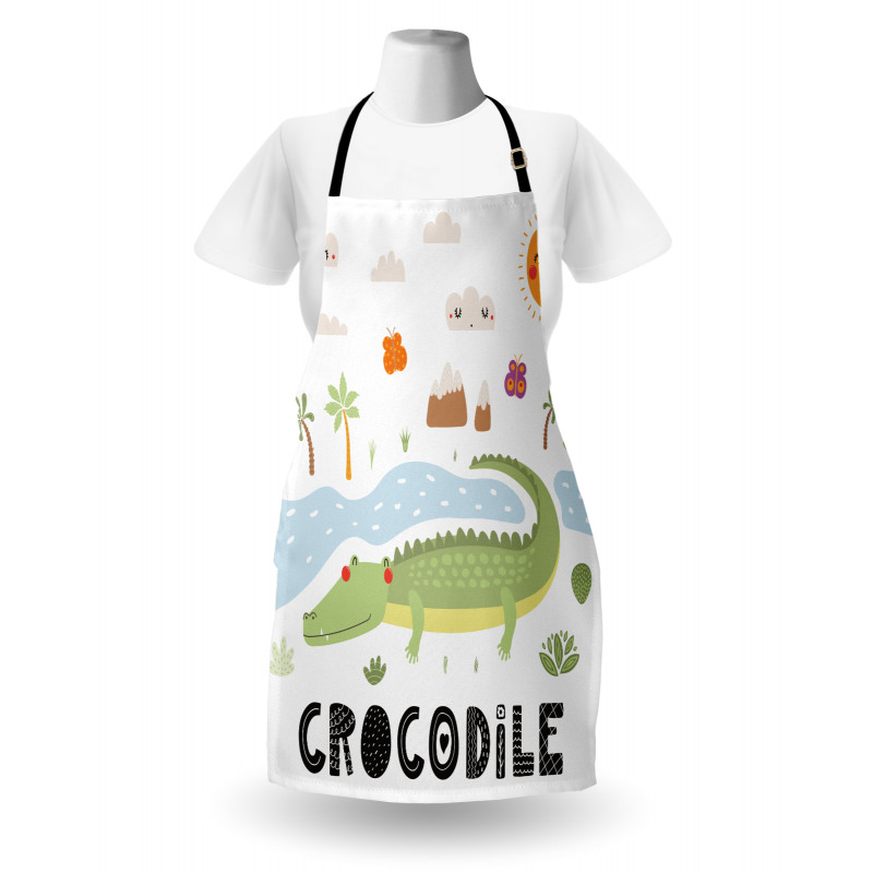 Calligraphy Outdoor Scene Apron