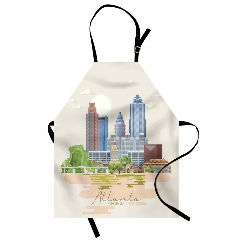 Graphics of City Silhouette Apron