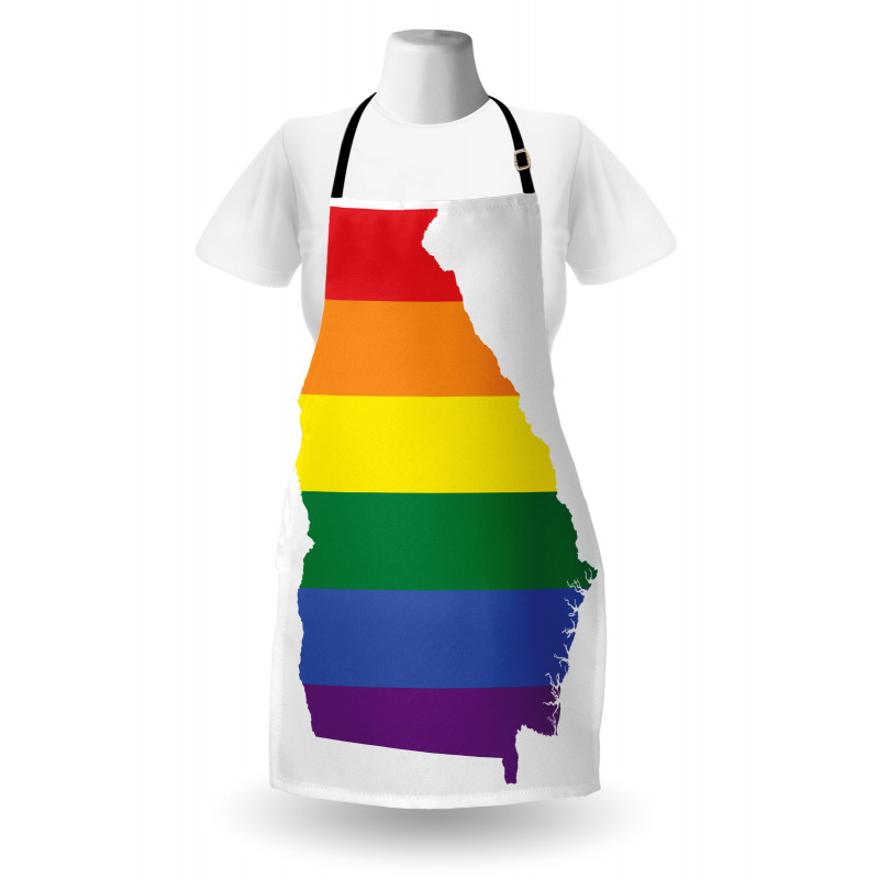 Colorful Stripes Gay Pride Apron