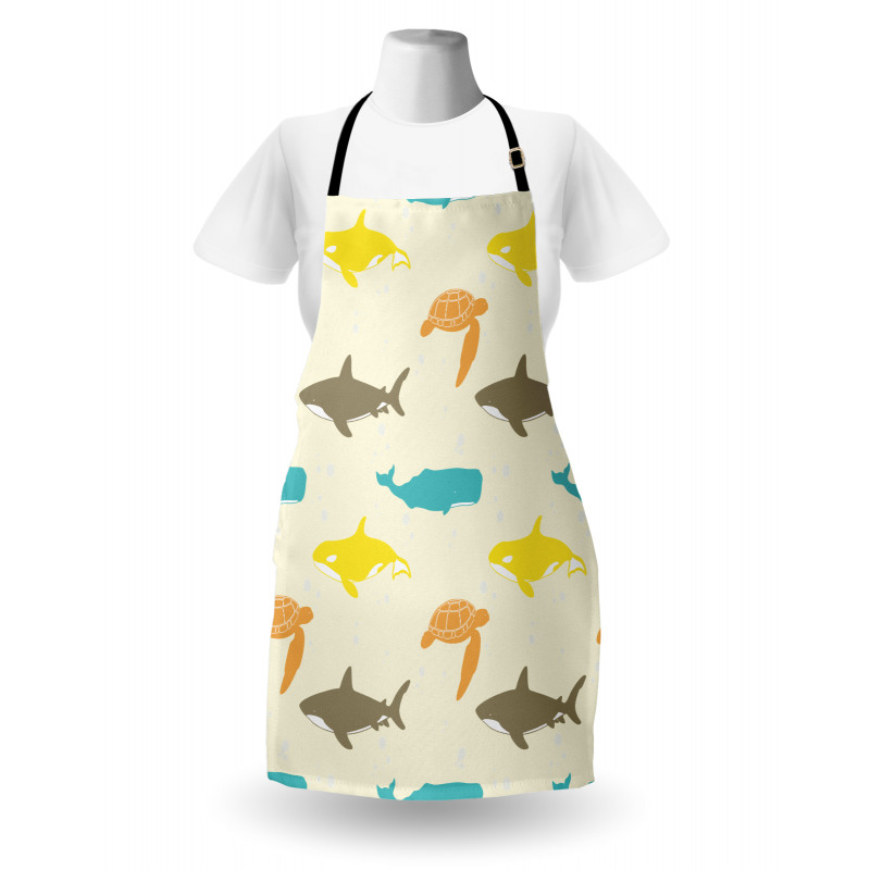 Whale Shark and Turtle Apron