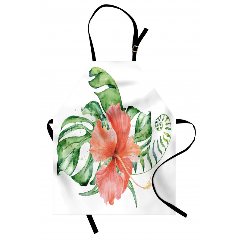 Lush Exotic Single Flower Apron