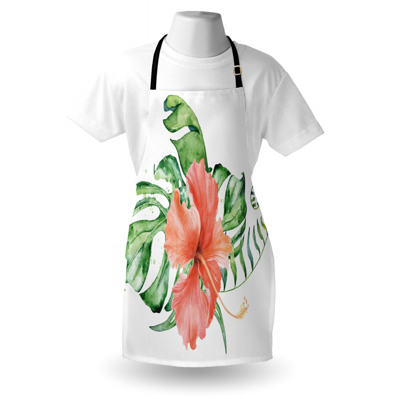 Lush Exotic Single Flower Apron