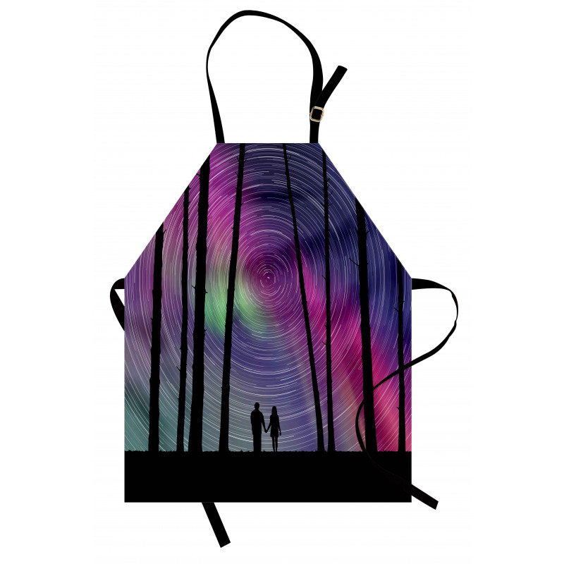 Cosmic Forest Scene Apron