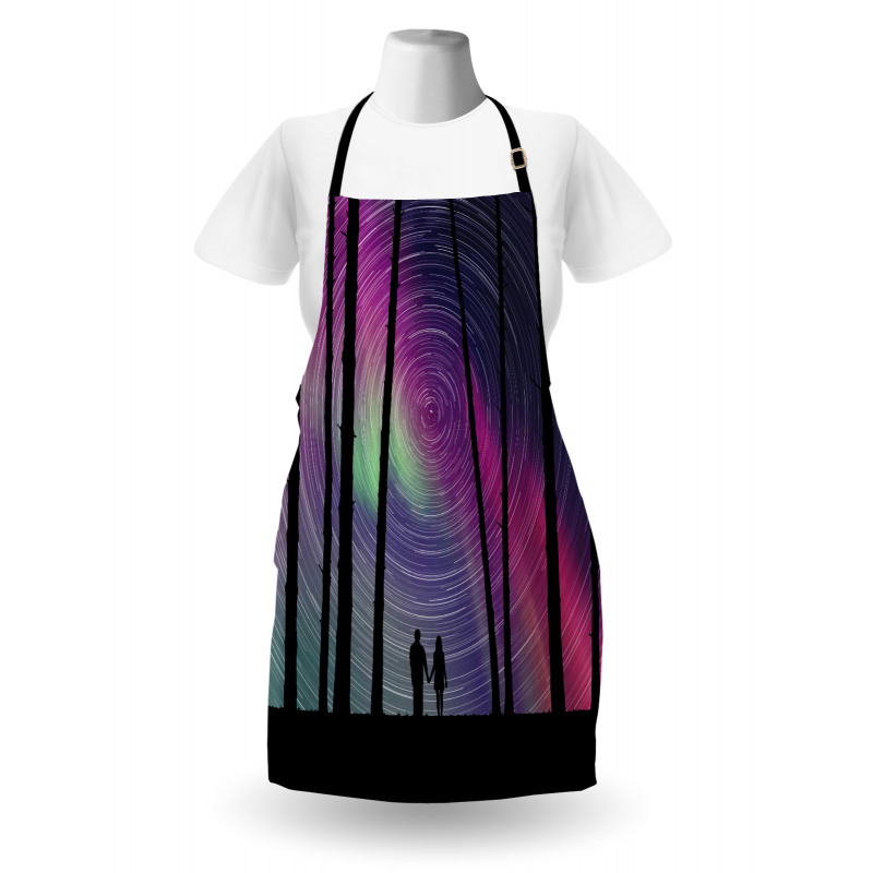 Cosmic Forest Scene Apron