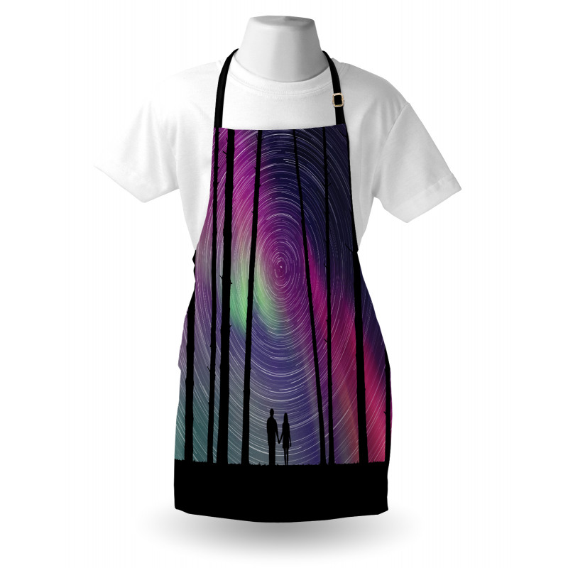 Cosmic Forest Scene Apron