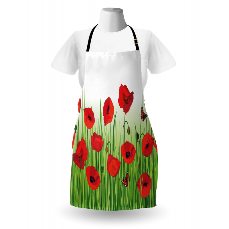 Butterfly Floral Design Apron