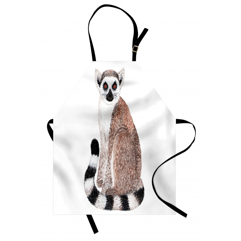 Watercolor Wild Animal Art Apron