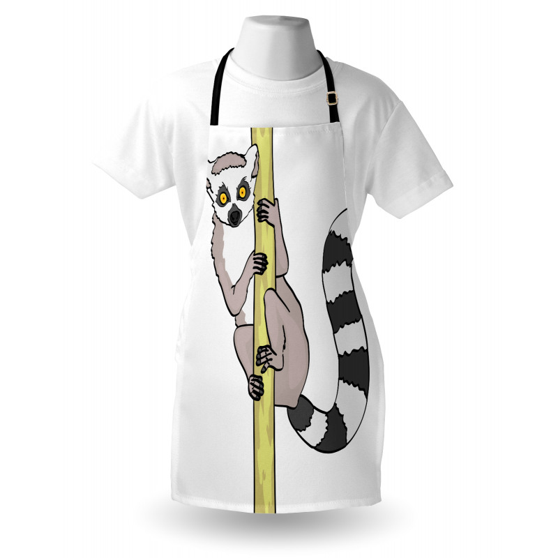 Tropical Ring Tailed Cartoon Apron