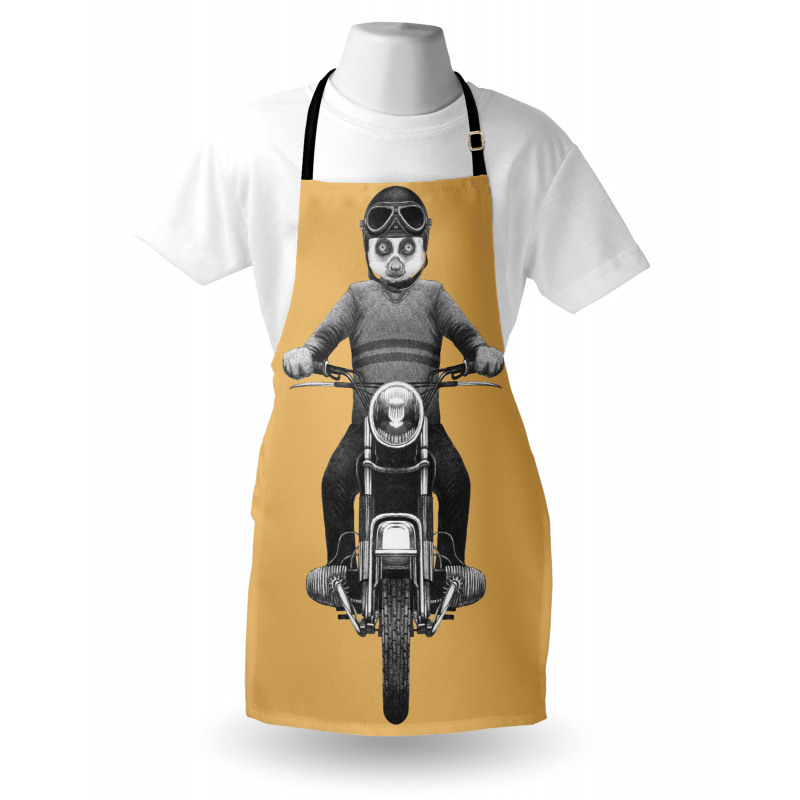 Tropical Monkey Scooter Art Apron