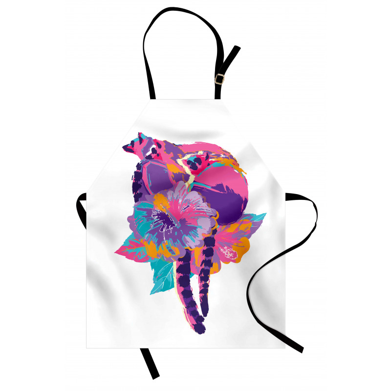 Abstract Madagascar Monkey Apron