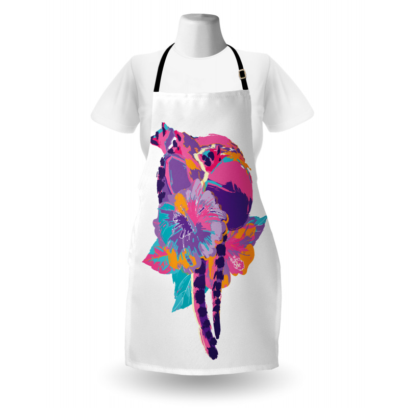 Abstract Madagascar Monkey Apron