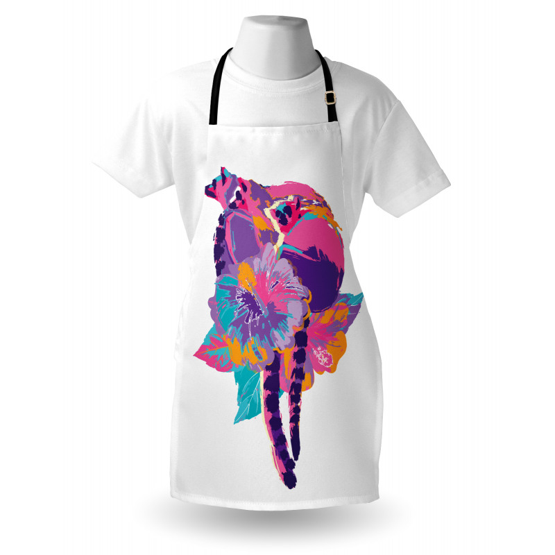 Abstract Madagascar Monkey Apron