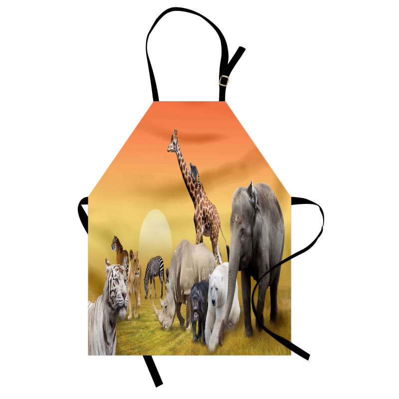 Wildlife Animals at Sunset Apron