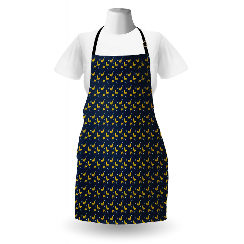 Simple Stars Crescents Apron