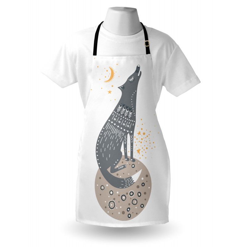 Howling Wolf Planet Apron