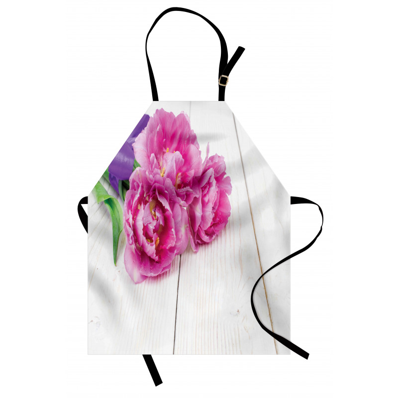 Tulips Tied with a Ribbon Apron