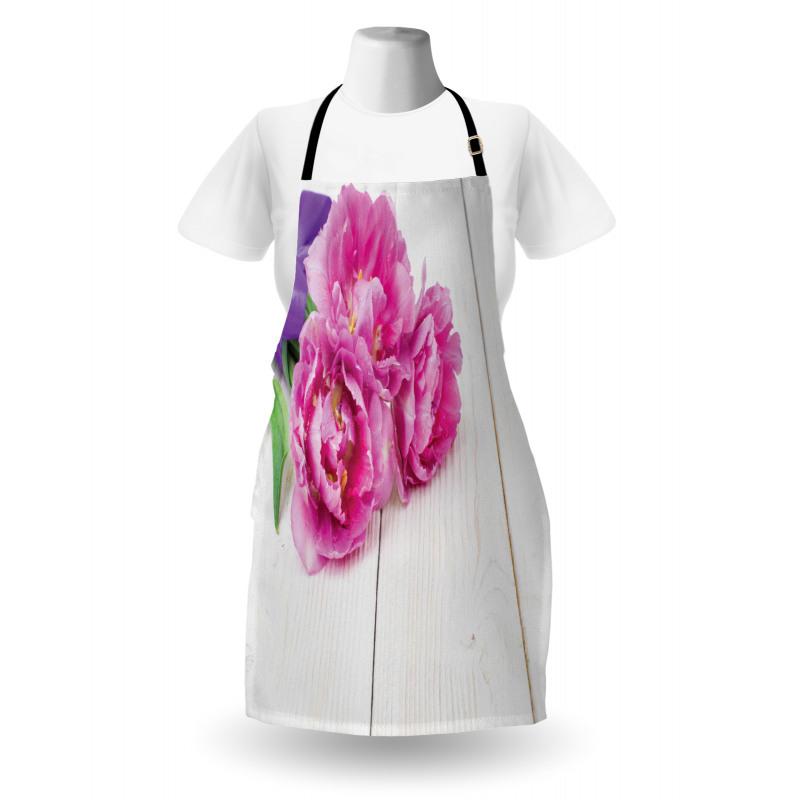 Tulips Tied with a Ribbon Apron