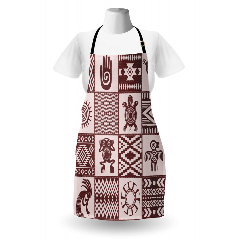 Patchwork Style Primitive Apron