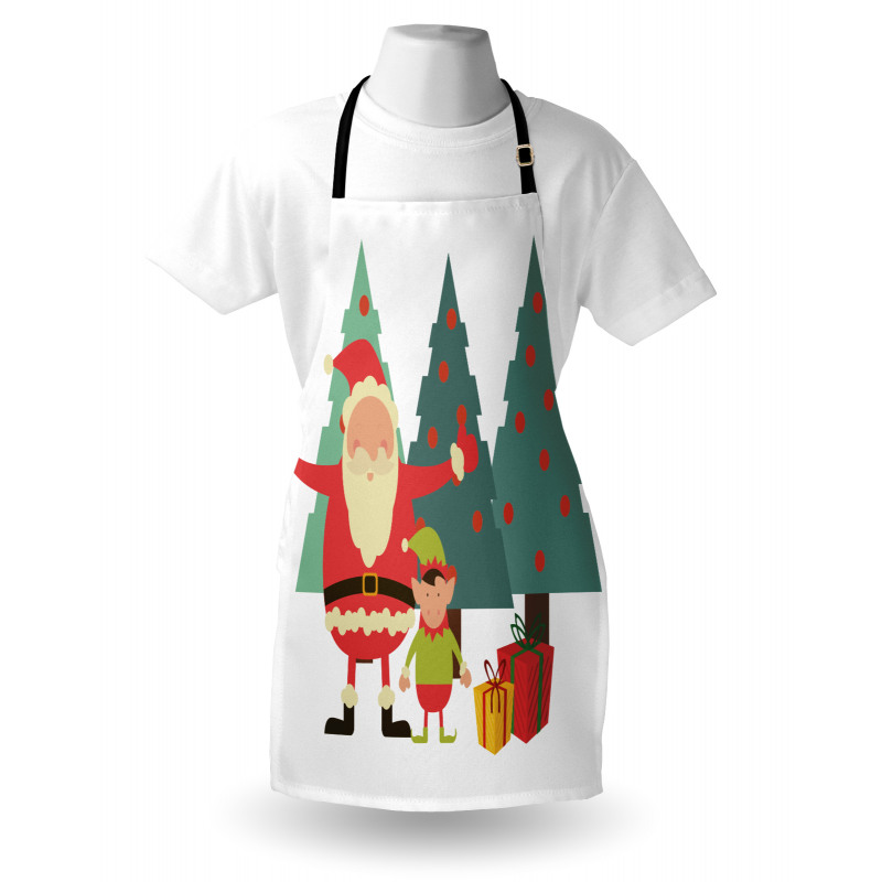 Santa Claus Little Man Presents Apron