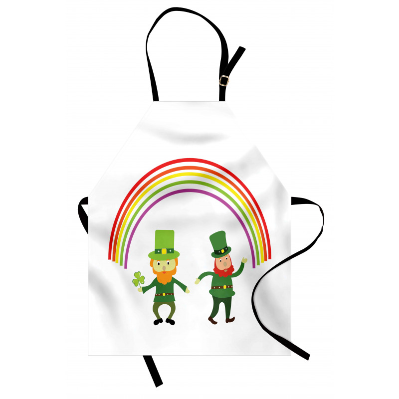 Leprechauns Under a Rainbow Apron