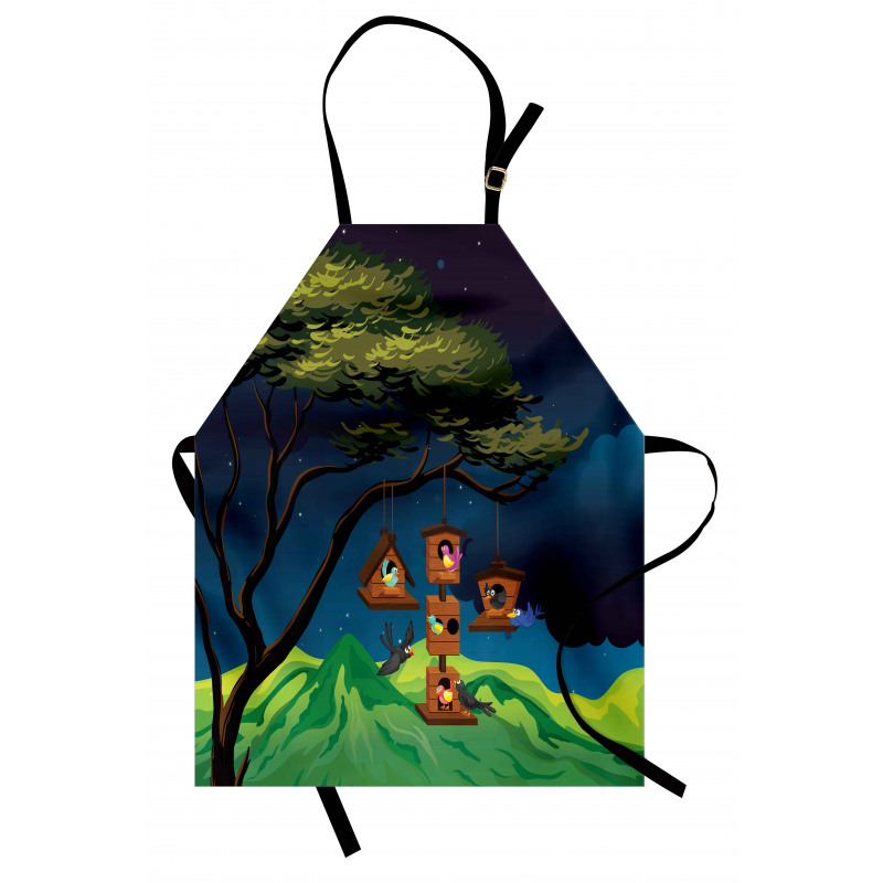 Fly Animals Nest Cartoon Apron