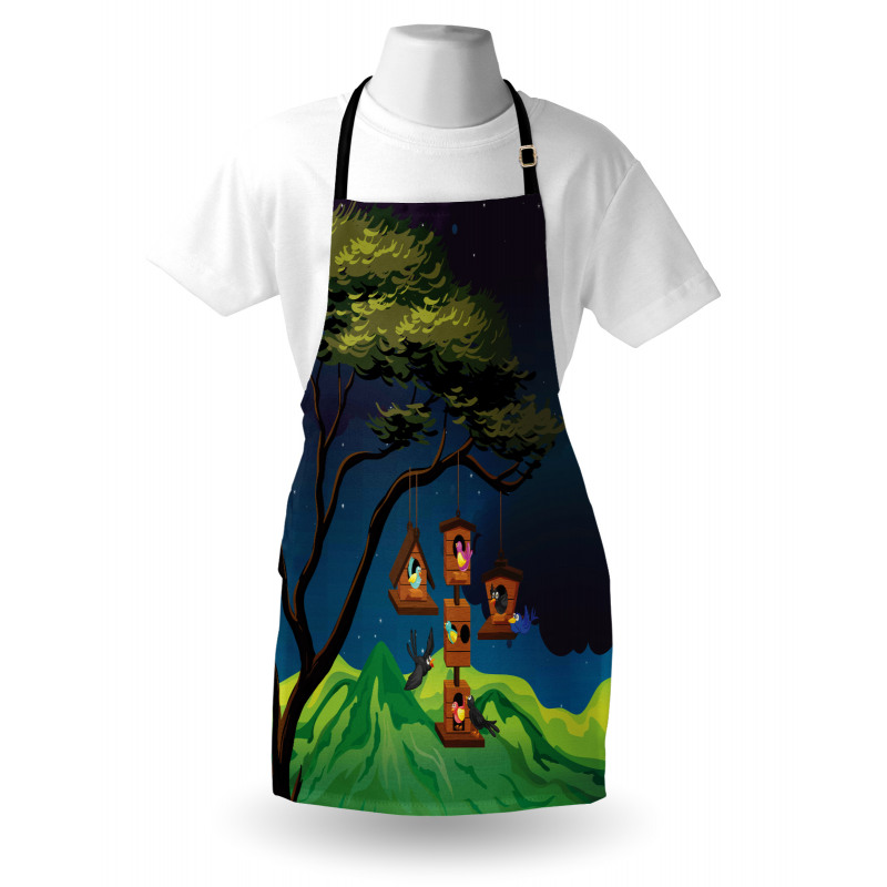 Fly Animals Nest Cartoon Apron