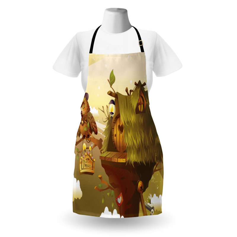 Nest of Magician Hat Owl Apron