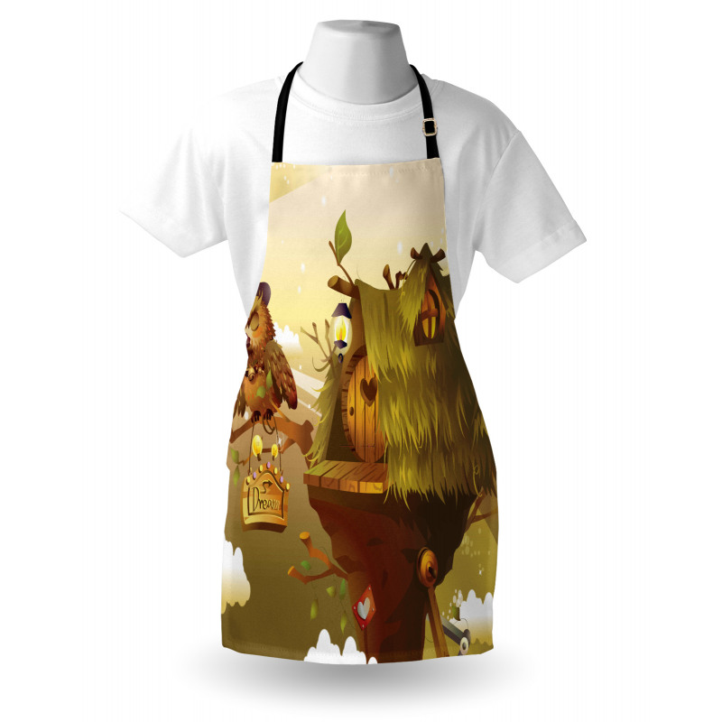 Nest of Magician Hat Owl Apron