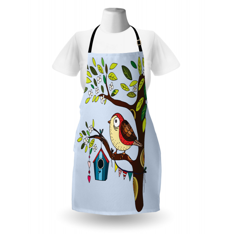 Flying Animal Tree Art Apron