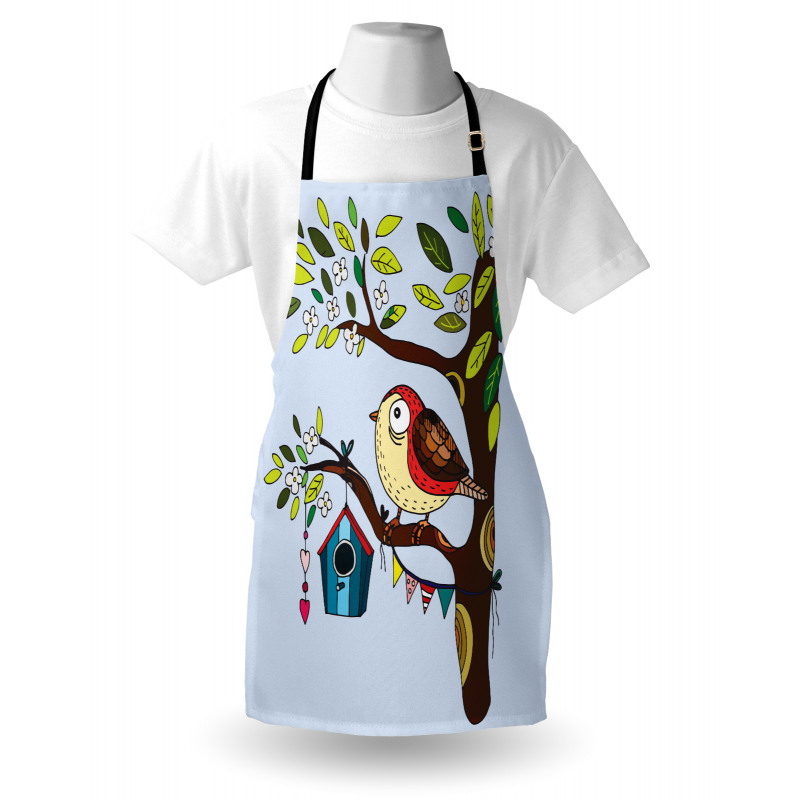 Flying Animal Tree Art Apron