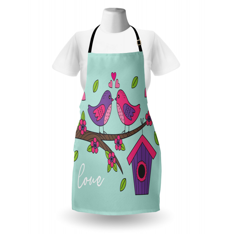 Valentines Love Flowers Apron