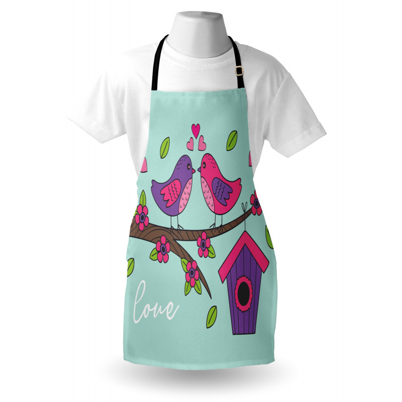 Valentines Love Flowers Apron