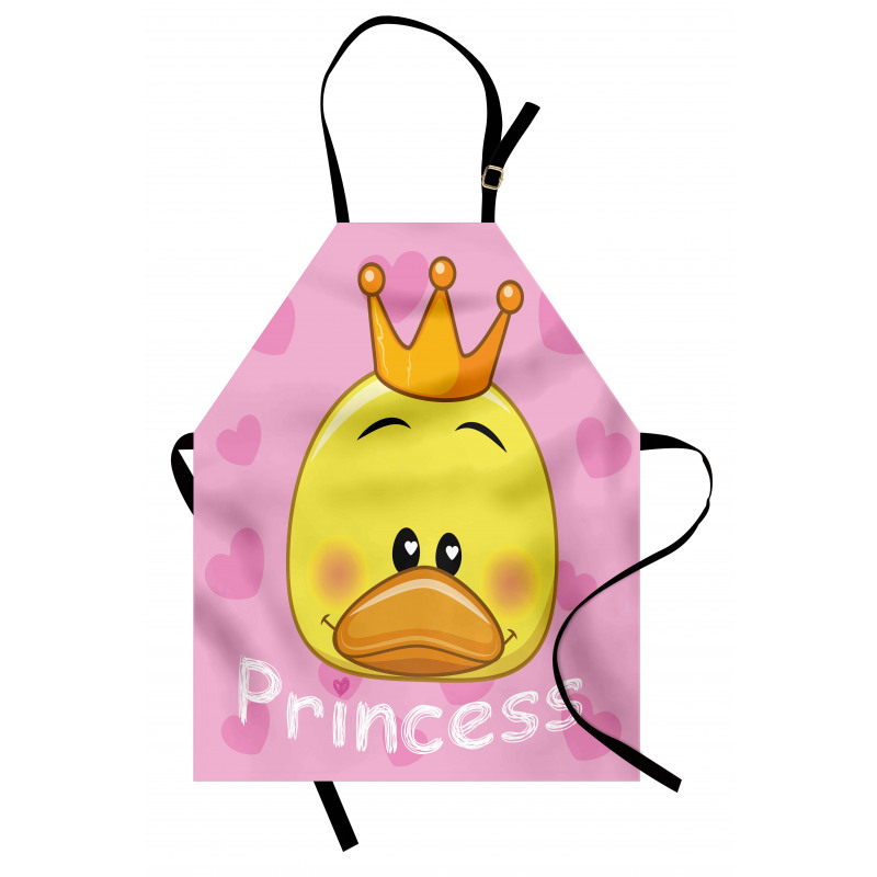 Princess Duck with Tiara Apron