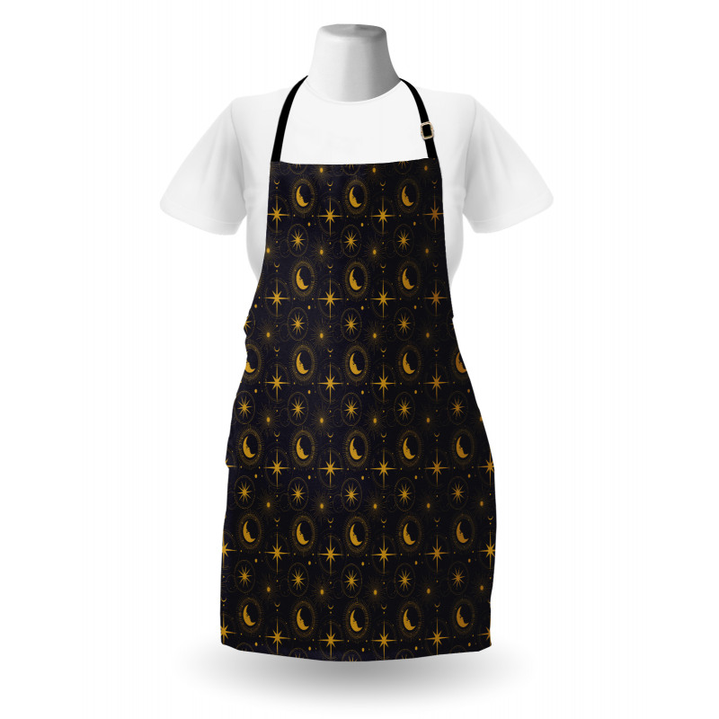 Crescent in Mystical Night Apron