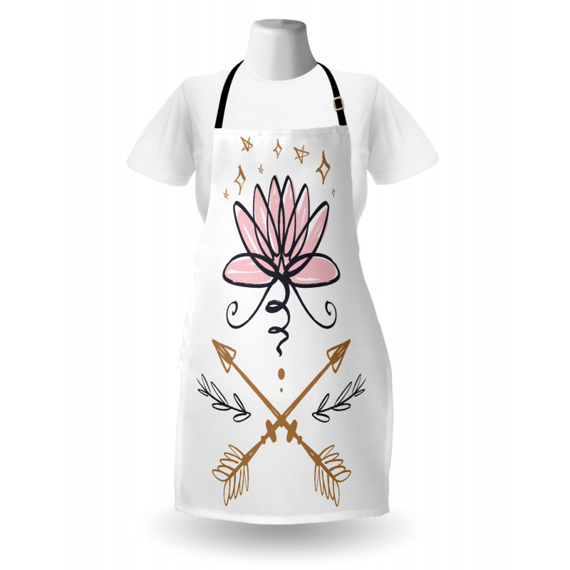 Lotus and Arrows Sketch Apron