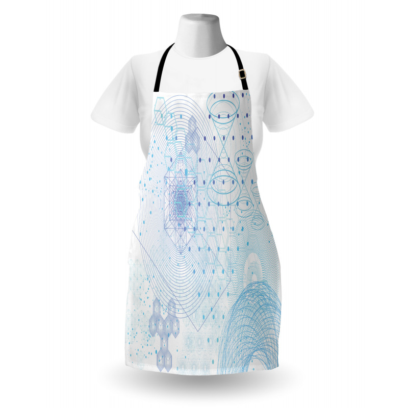 Geometric Science Motifs Apron