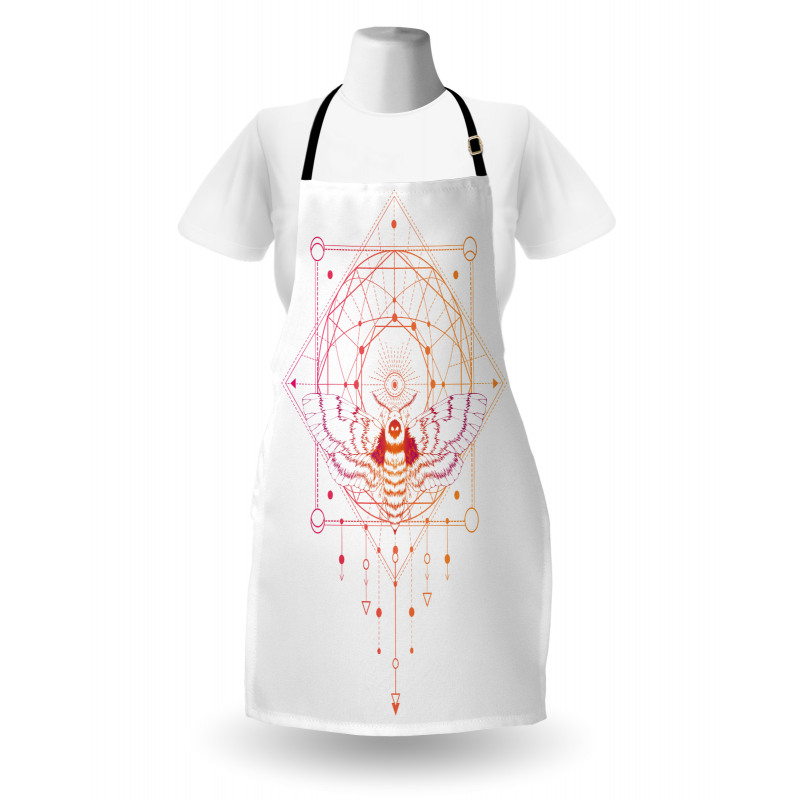 Geometrical Abstract Moth Apron