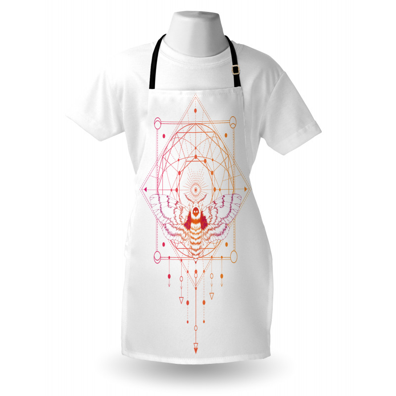 Geometrical Abstract Moth Apron