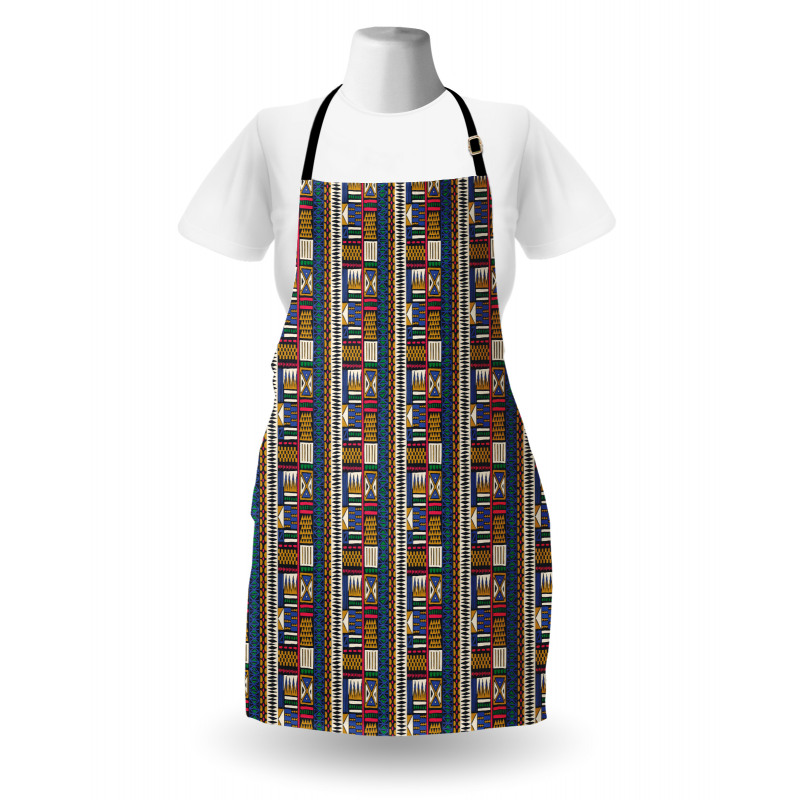 Tribal Motifs Vibrant Colors Apron