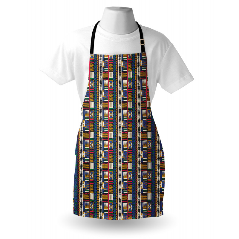 Tribal Motifs Vibrant Colors Apron