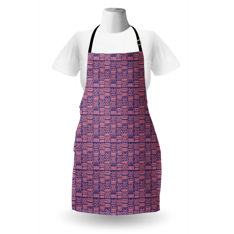 Hand Drawn Lines and Spots Art Apron