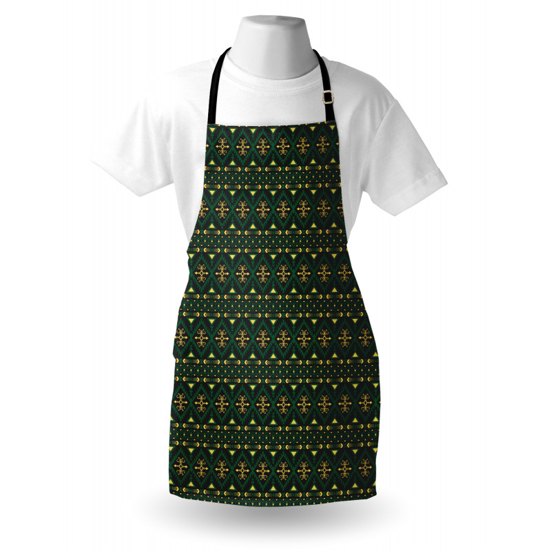 Tribal Motifs and Shapes Print Apron